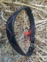 Equestrian leather dog collar with hand stitched detail